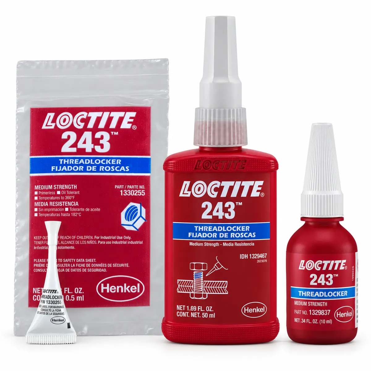 Loctite 243 gengjulím miðlungs