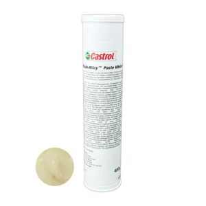 Castrol Tribol Paste White T í hylki og túpu með ljósri feiti.