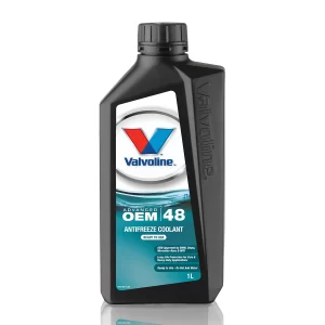 Valvoline OEM Advanced 48 RTU í svartri 1 L flösku með blágrænum merkimiða