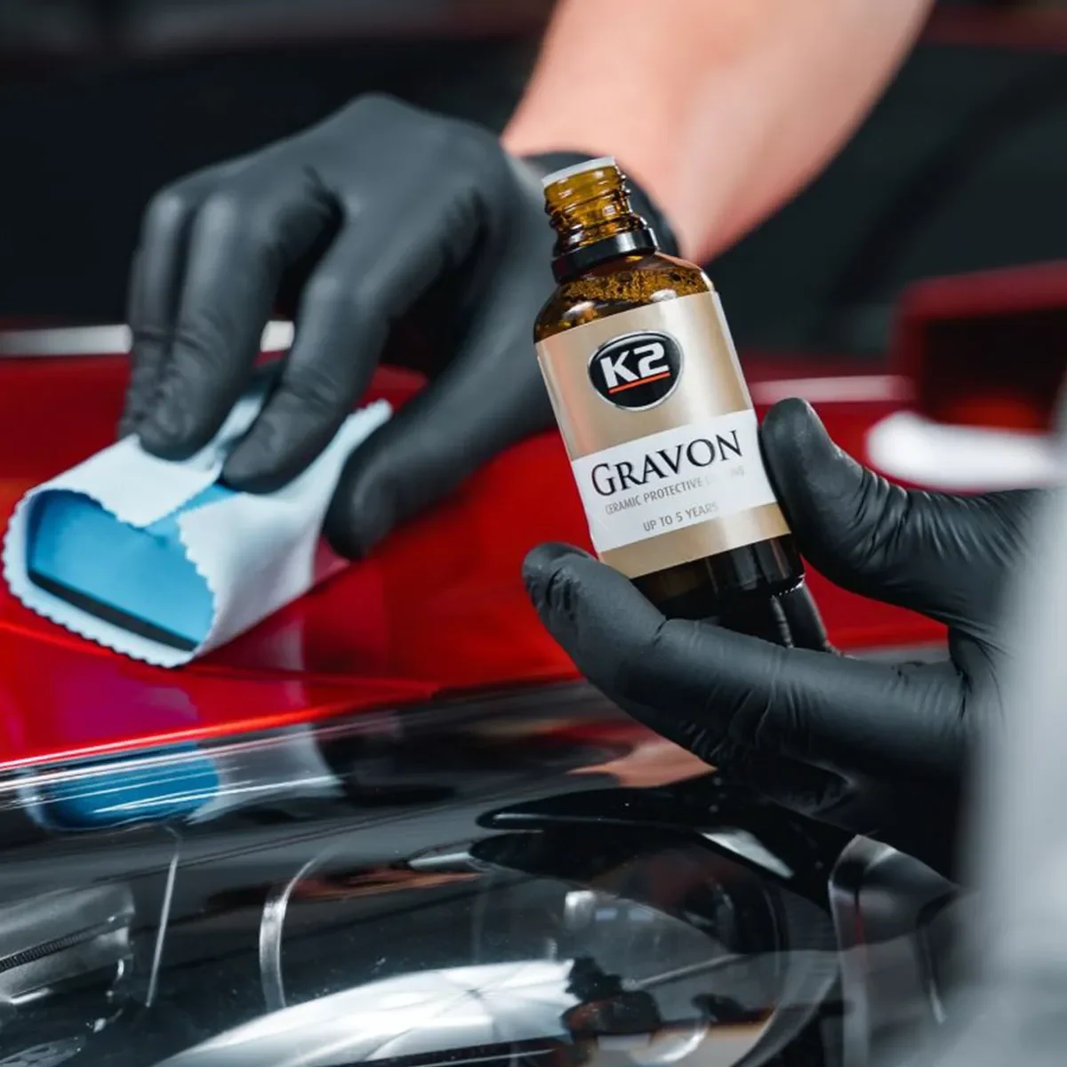 Gravon K2 Ceramic Coating sett – húðun skömmtuð á ásetningarbúnað