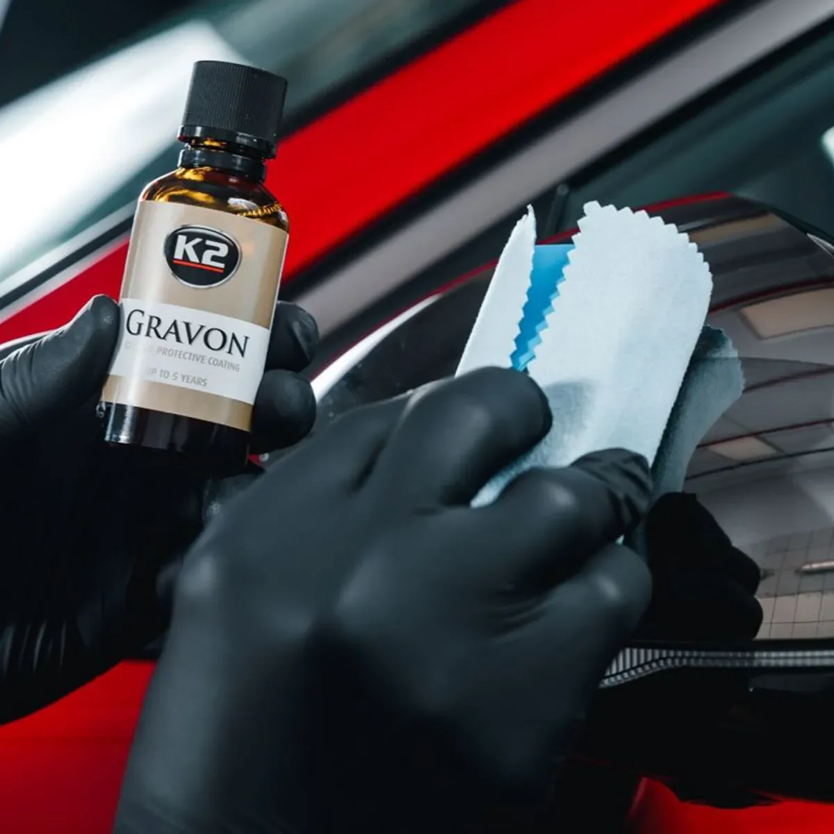 Gravon K2 Ceramic Coating sett – húðun skömmtuð á ásetningarbúnað
