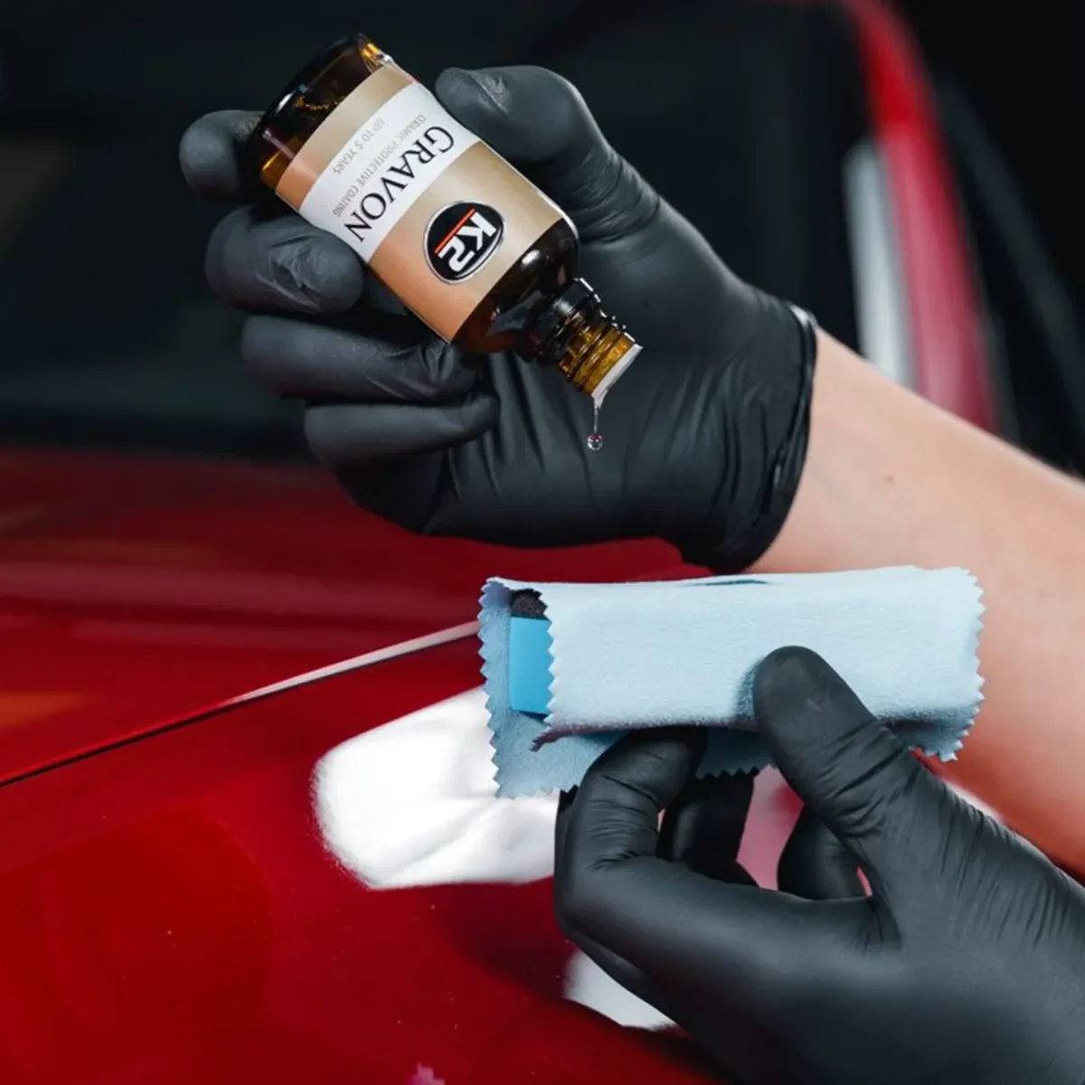 Gravon K2 Ceramic Coating sett – húðun skömmtuð á ásetningarbúnað