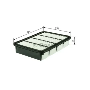 Bosch S 0296 vélaloftsía, vörunúmer F026400296