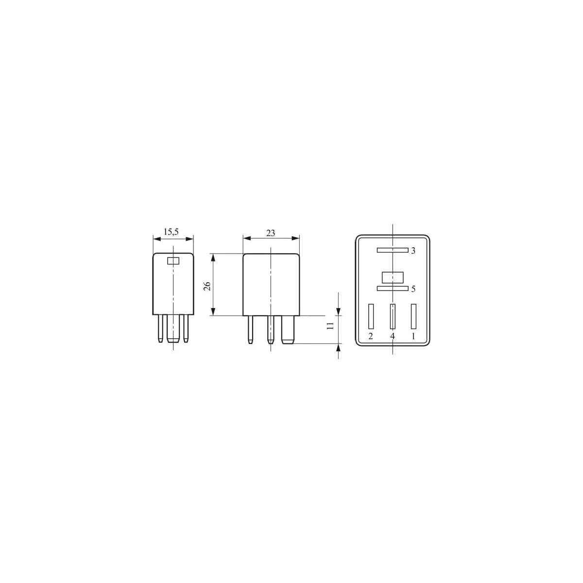 Relay Micro 24V 10A 5 pinna - Image 4