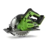 Greenworks 24V hjólsög 165 mm – hjólsög séð frá hlið við handfang