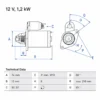 Startari Bosch 12V 1,2 kW – vörunr. 0986023550