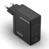 Greenworks 100 W USB-C hleðslutæki – með tveimur USB-C tengjum og einu USB-A tengi