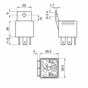 Bosch 24 V 20 A relay, viðbótarmynd 5