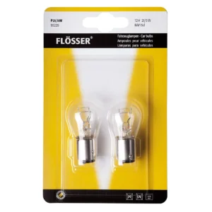 Flösser Pera 21/5W 12V BAY15d 2 stk. (blister)
