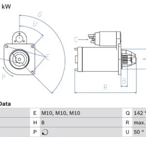 BOSCH Startari Bosch 12V 0,85kW (R)