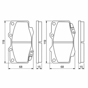 Bremsuklossasett Toyota - Image 3