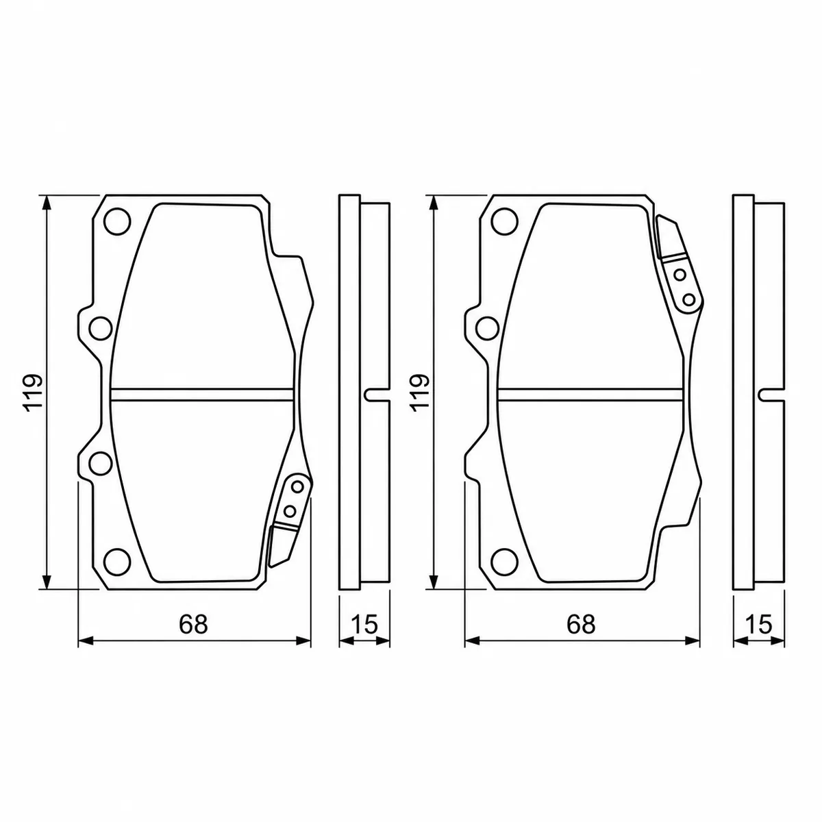 Bremsuklossasett Toyota - Image 3