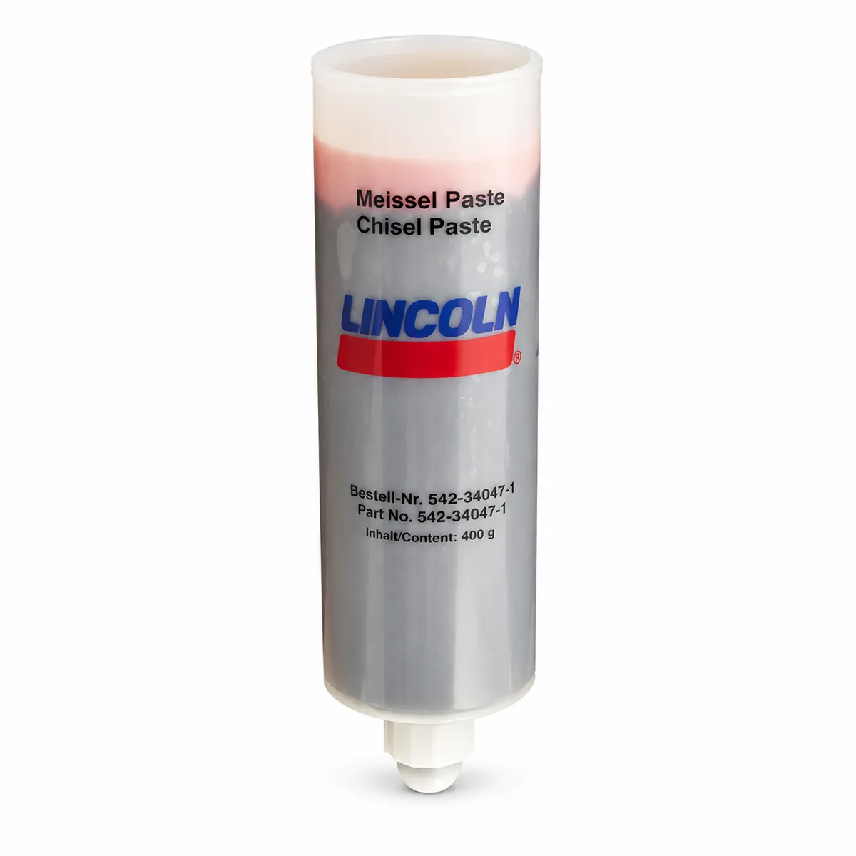 Lincoln Chisel Paste í hylki fyrir fleygasmurningu.