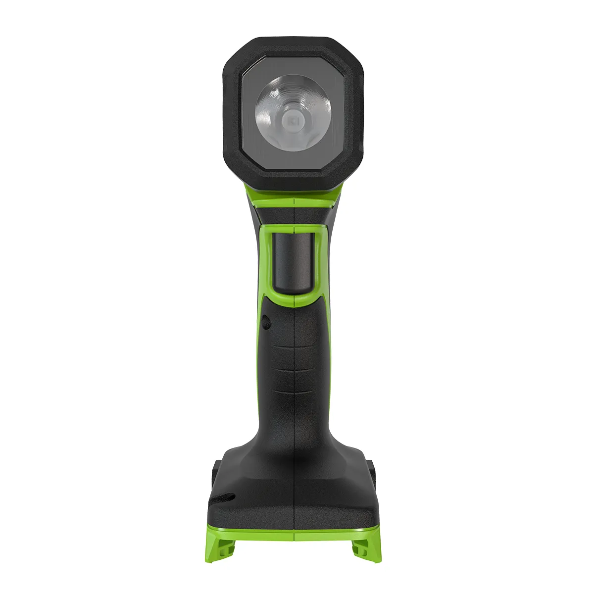 Greenworks G24SL200 LED-vinnuljós séð beint að framan.