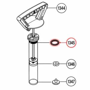 Úðakútur O-hringur 1345 fyrir INOX SST