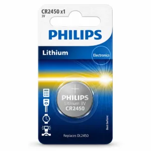 Rafhlaða CR2450 3V Philips 1 stk.