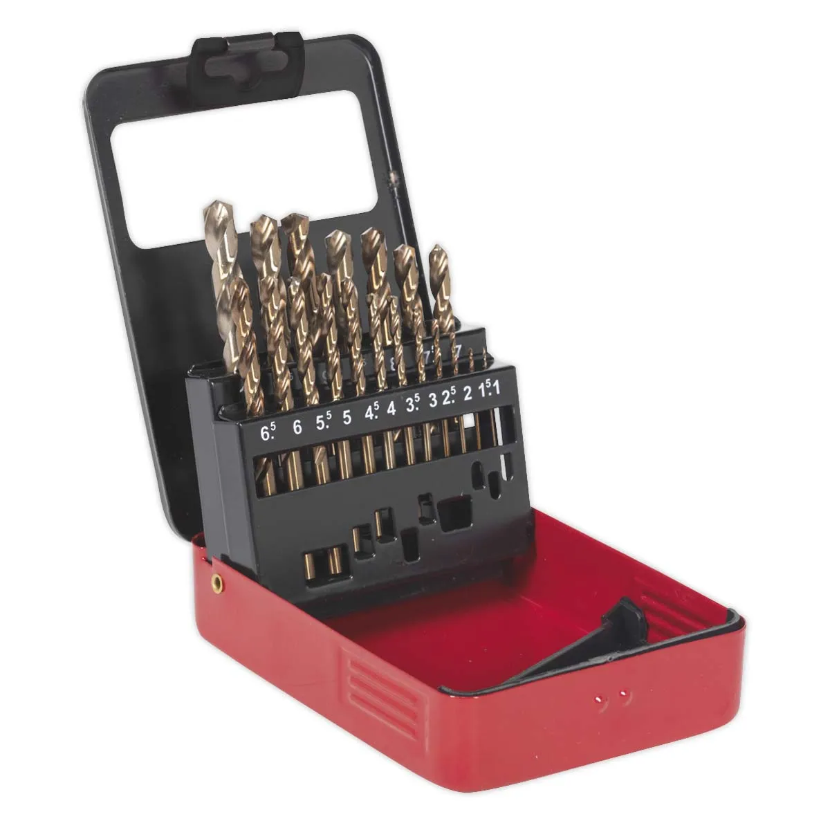 Borasett HSS Cobalt 1-10mm 19 stk.